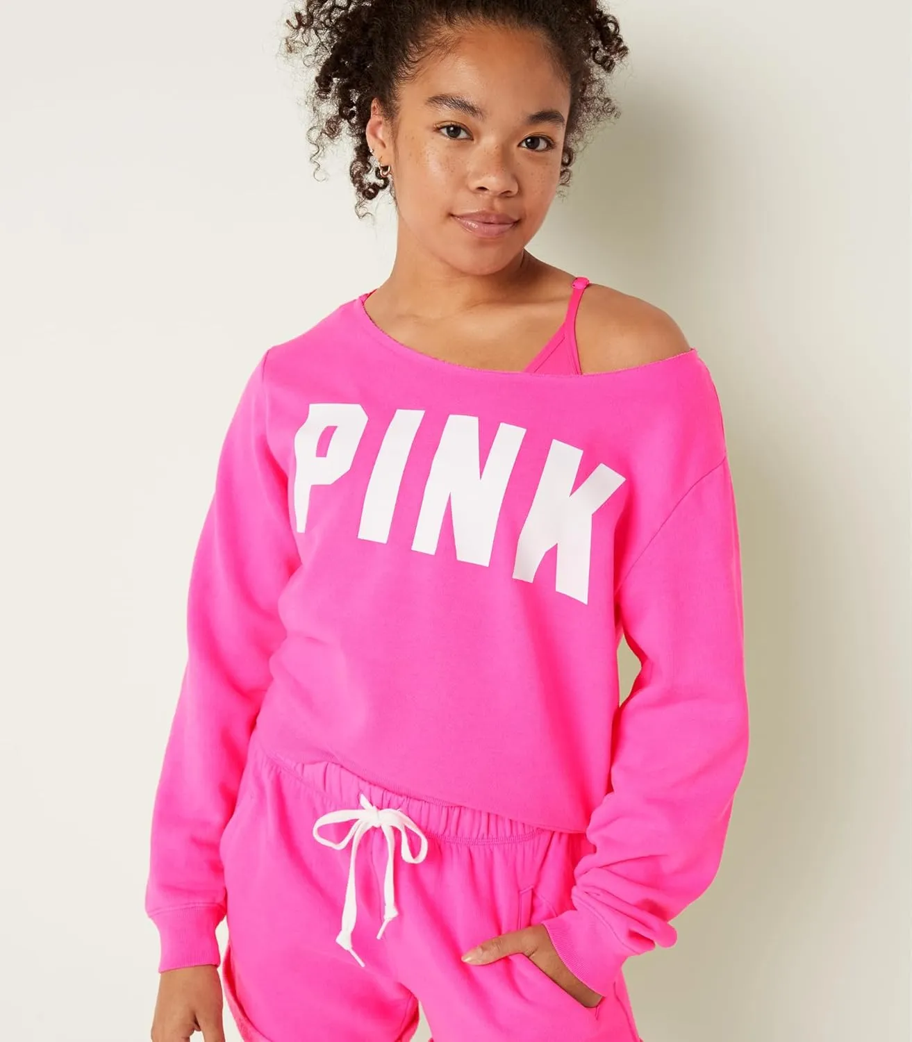 Victoria's Secret PINK Fleece Cropped Sweatshirt