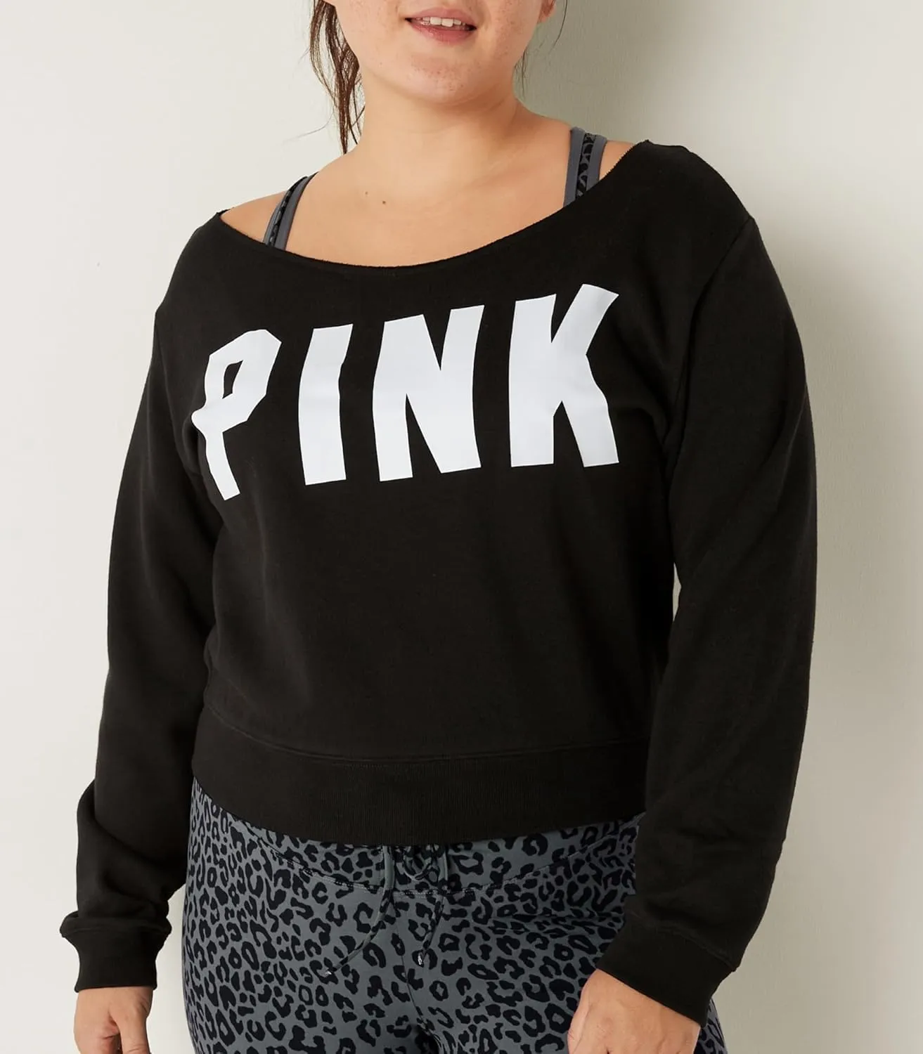 Victoria's Secret PINK Fleece Cropped Sweatshirt