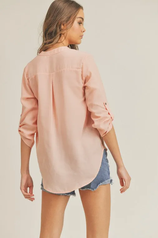 Victoria's V-neck 3/4 sleeve top