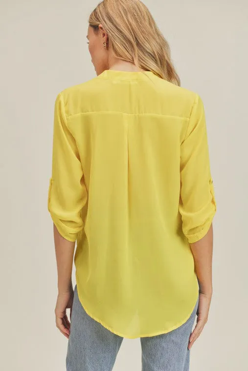 Victoria's V-neck 3/4 sleeve top