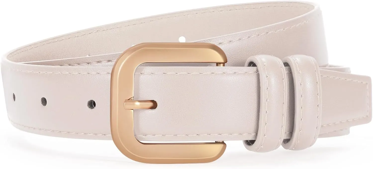 VONMELLI Leather Belts for Women Fashion Wasit Ladies Belt for Jeans Pants Dresses with Pin Buckle