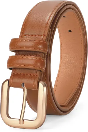 VONMELLI Leather Belts for Women Fashion Wasit Ladies Belt for Jeans Pants Dresses with Pin Buckle