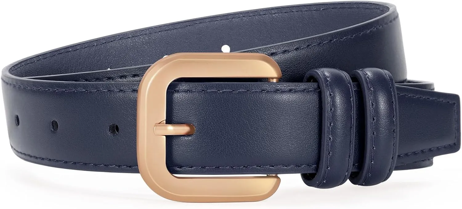 VONMELLI Leather Belts for Women Fashion Wasit Ladies Belt for Jeans Pants Dresses with Pin Buckle