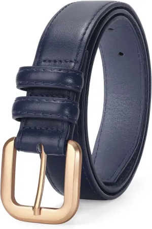 VONMELLI Leather Belts for Women Fashion Wasit Ladies Belt for Jeans Pants Dresses with Pin Buckle