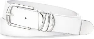 VONMELLI Women's Belt for Jeans Dress Leather Belt for Women Fashion Waist Ladies Belt with Sliver Buckle
