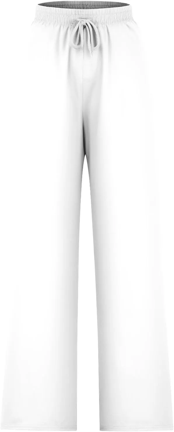 Wide Leg Pants for Women 2024 Stylish Drawstring Elastic High Waist Trousers Casual Color Block Baggy Fall Outfits