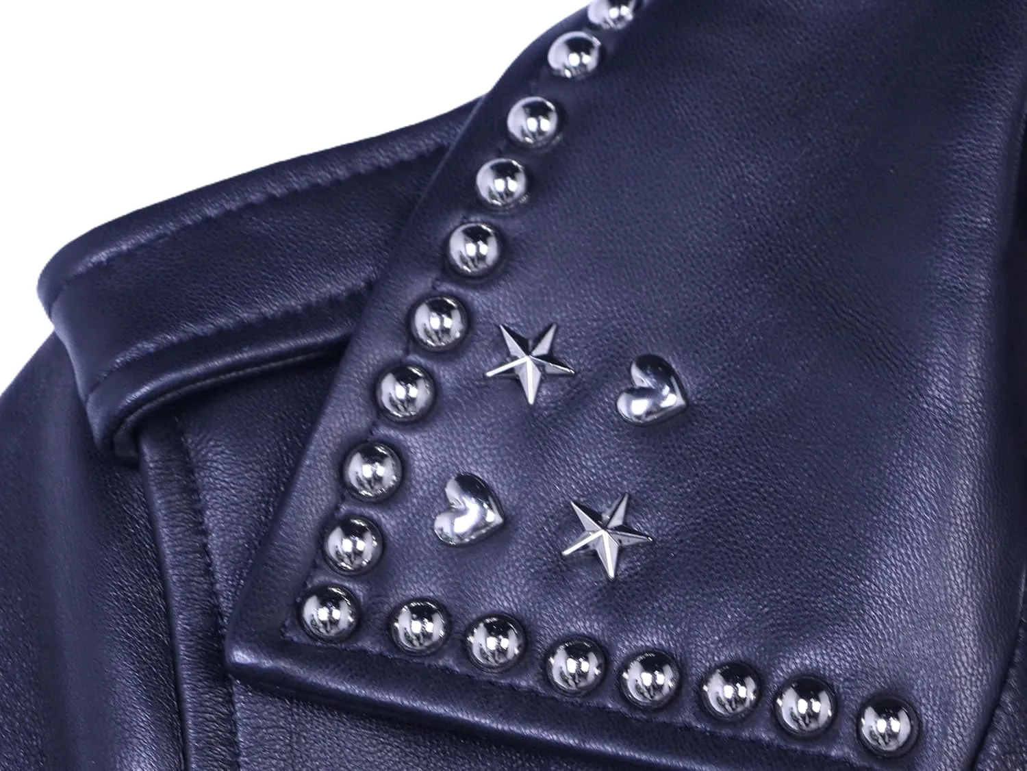 Women Rivet Leather Coat Jacket Short Slim Genuine Leather Sheepskin Spring Fall Outfits Fashion Clothes