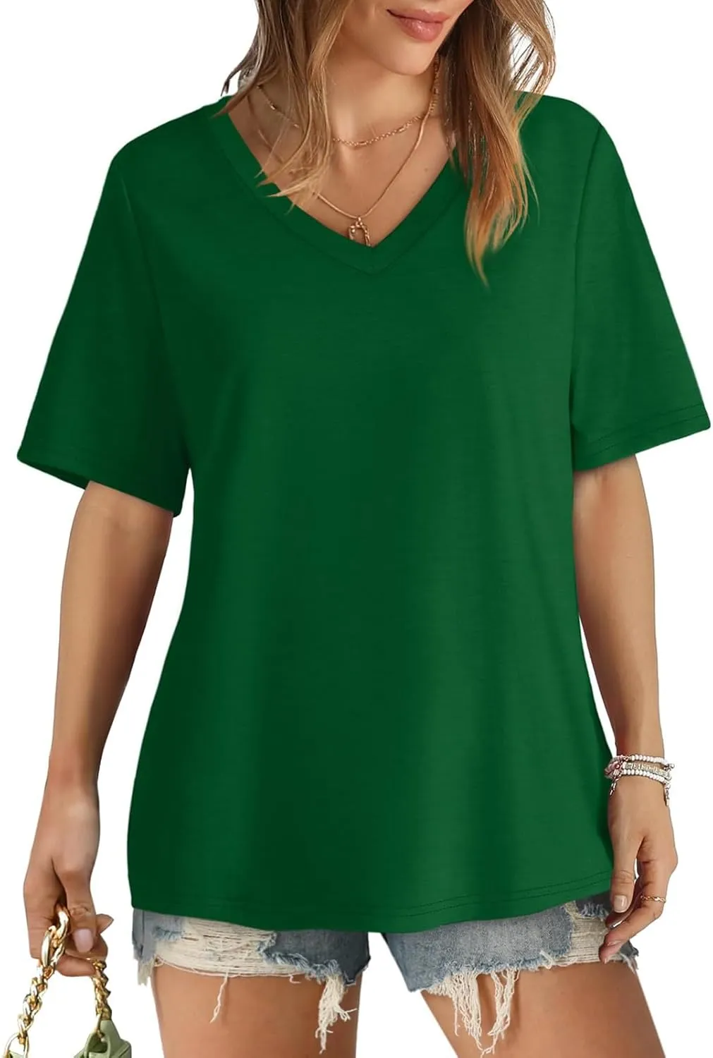 Women Silk Satin Tank Tops Dressy Scoop Neck Camisole Sleeveless Blouses Shirts Casual Summer 3/4 Sleeve T Shirts for Women