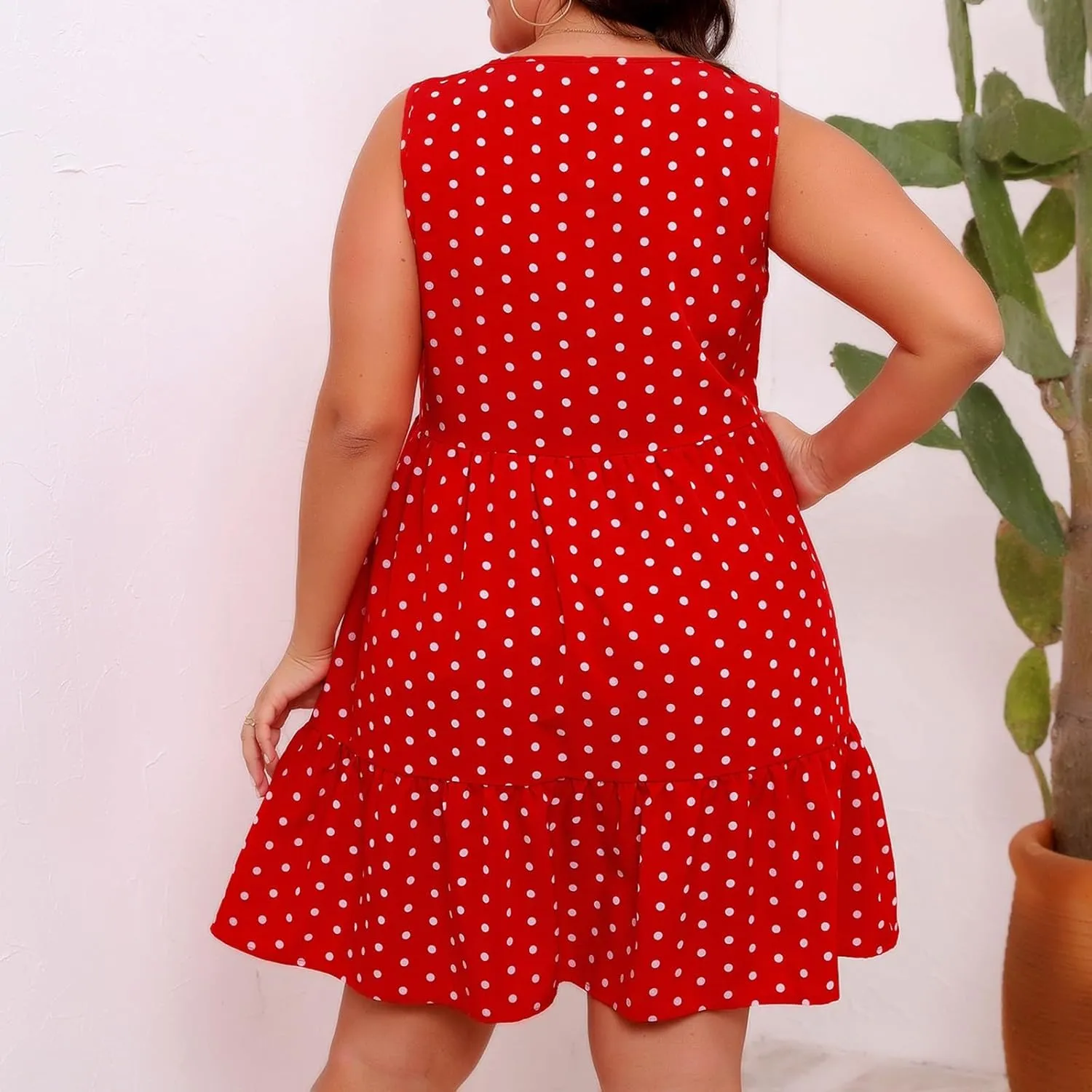 Women Summer Casual Dresses 2025 Plus Size Crew Neck Dress Sleeveless Beach Sundresses Flowy Tiered Tank T Shirt Dress