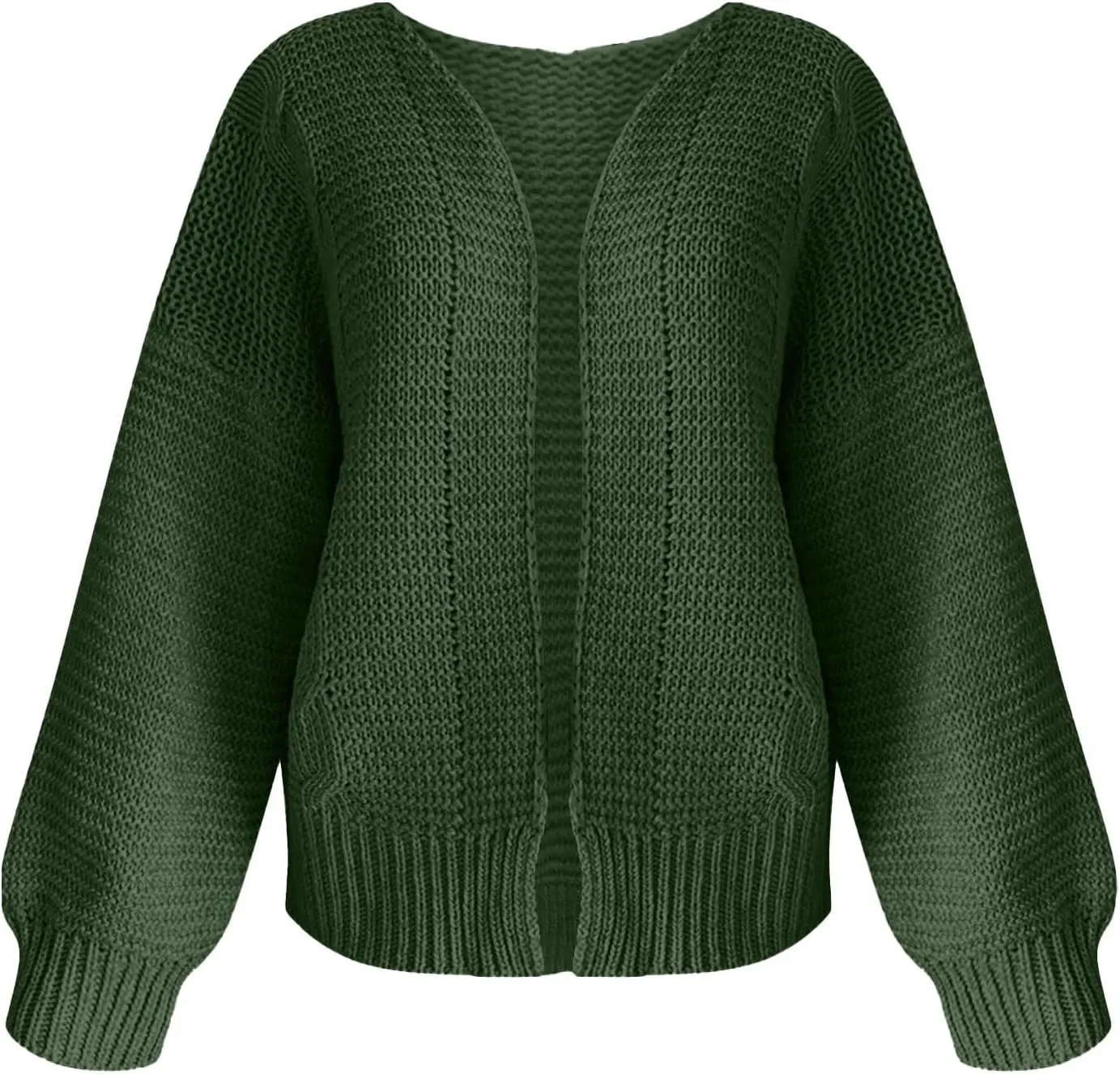 Womens Chunky Cardigan Sweater Oversized Lightweight Open Front Cardigan Casual Baggy Cable Knit Sweaters Fall Coats