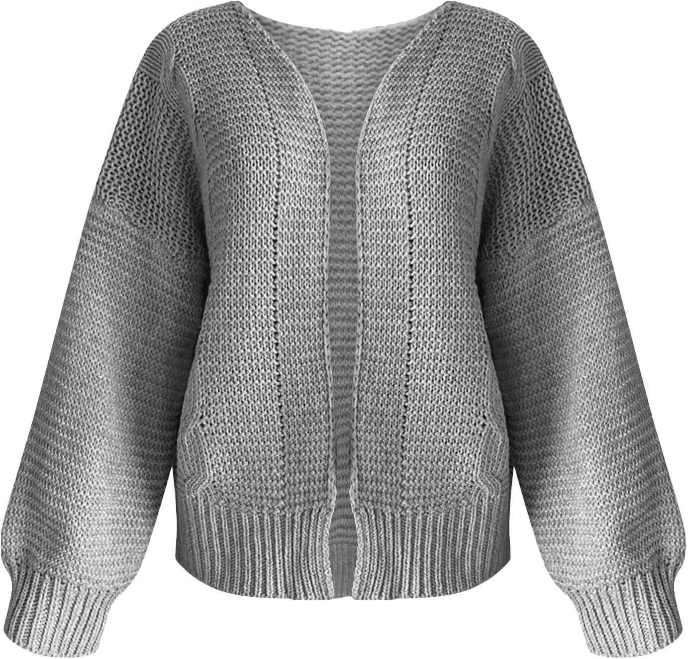 Womens Chunky Cardigan Sweater Oversized Lightweight Open Front Cardigan Casual Baggy Cable Knit Sweaters Fall Coats