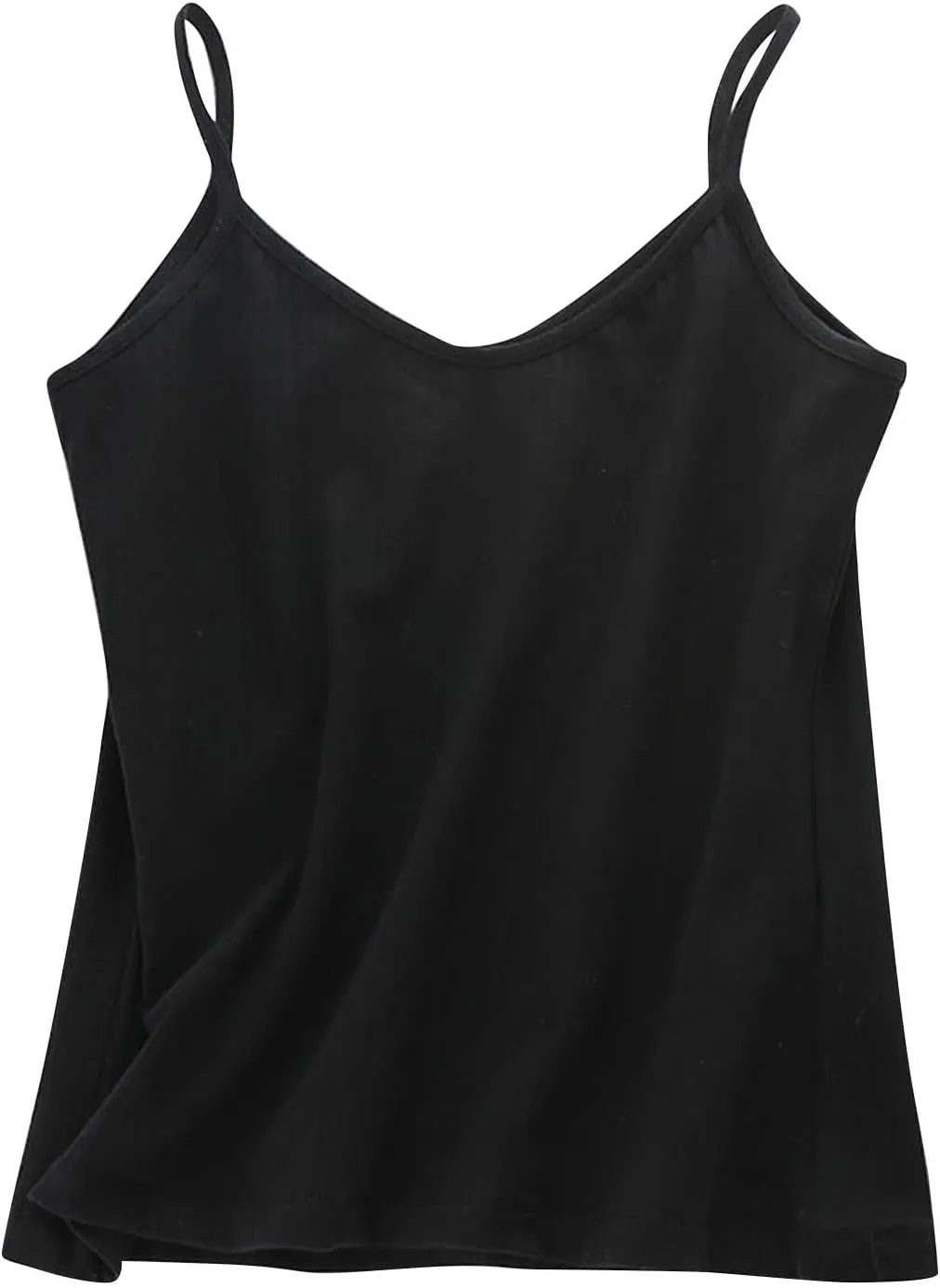 Women's Cotton T-Shirt Plus Size Solid Scoop Neck Sleeveless Camisole Casual Lightweight Breathable Slim Fit Blouse