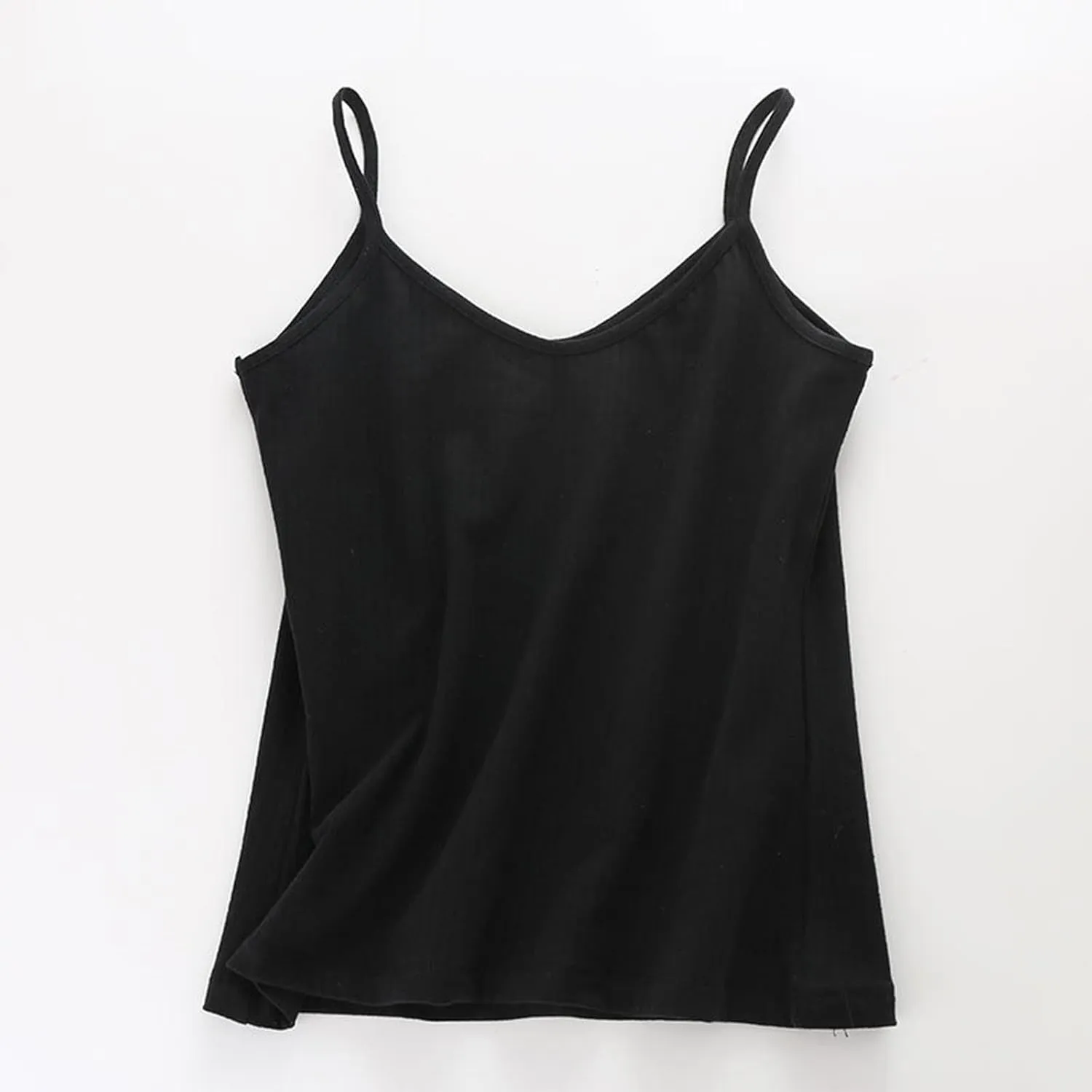 Women's Cotton T-Shirt Plus Size Solid Scoop Neck Sleeveless Camisole Casual Lightweight Breathable Slim Fit Blouse