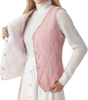 Womens Down Vest Light Weight Jackets Wool Lined Winter 2023 Fashion Cotton Down Coats Warm Solid Puffer Comfortable