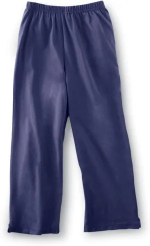 Women's Elastic Waist Comfortable Cropped Capri Pant