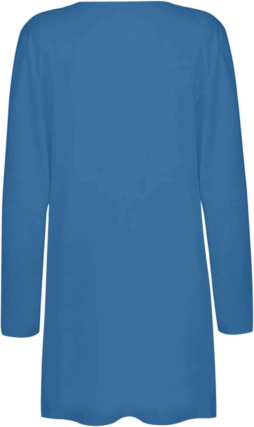 Women's Long Cardigans 2023 Plus Size Open Front Long Sleeve Loose Lightweight Cardigans Outerwear Coat with Pockets