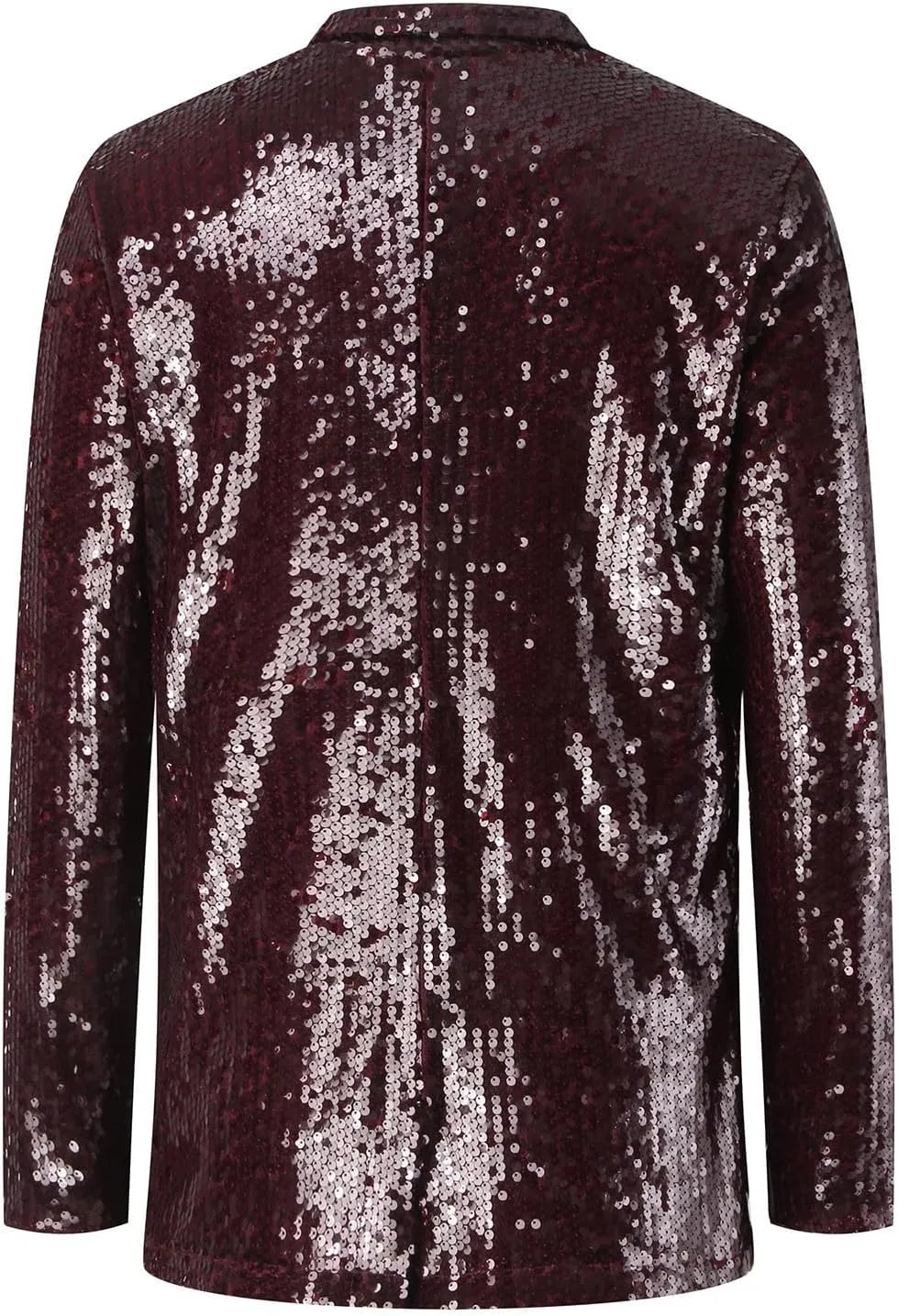 Women's Sequin Jacket Shiny Open Front Glitter Blazer Evening Party Sparkly Long Sleeve Slim Cardigan Coat