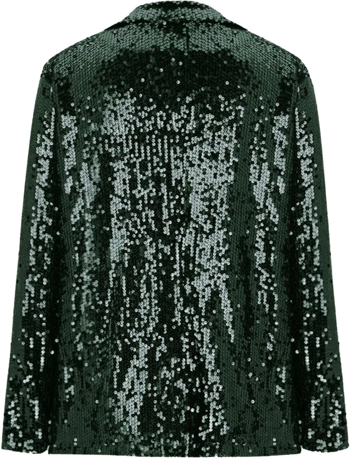 Women's Sequin Jacket Shiny Open Front Glitter Blazer Evening Party Sparkly Long Sleeve Slim Cardigan Coat