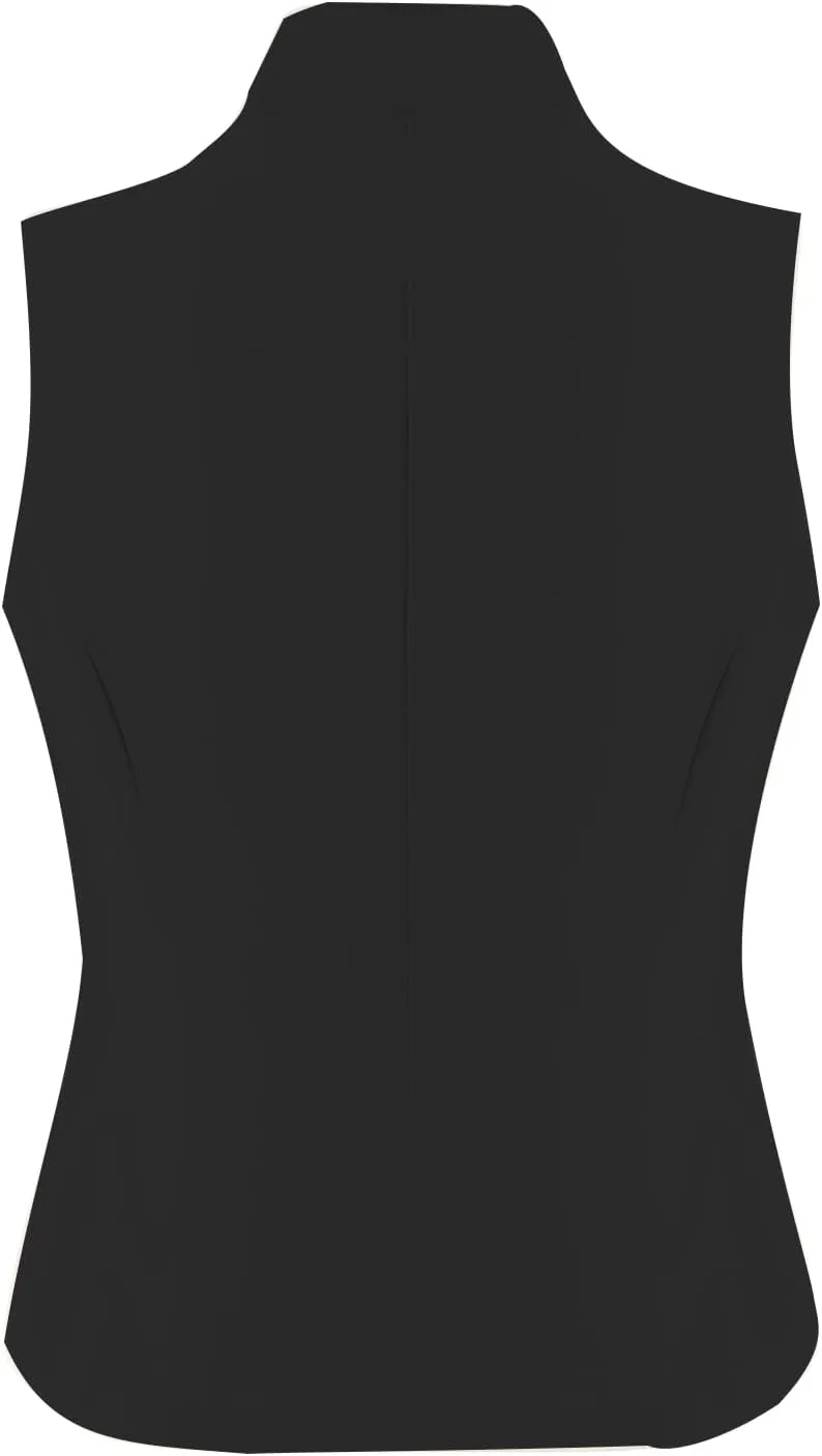 Women's Sleeveless Suit Vests V Neck 2025 Button Down V Neck Business Casual Dressy Waistcoat Vest