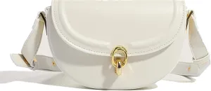 Women's Small Shoulder Bag PU Leather Flap Underarm Bag Saddle Satchel Clutch Stylish Handbag Purse Outdoor Crossbodybag1145OWOISS