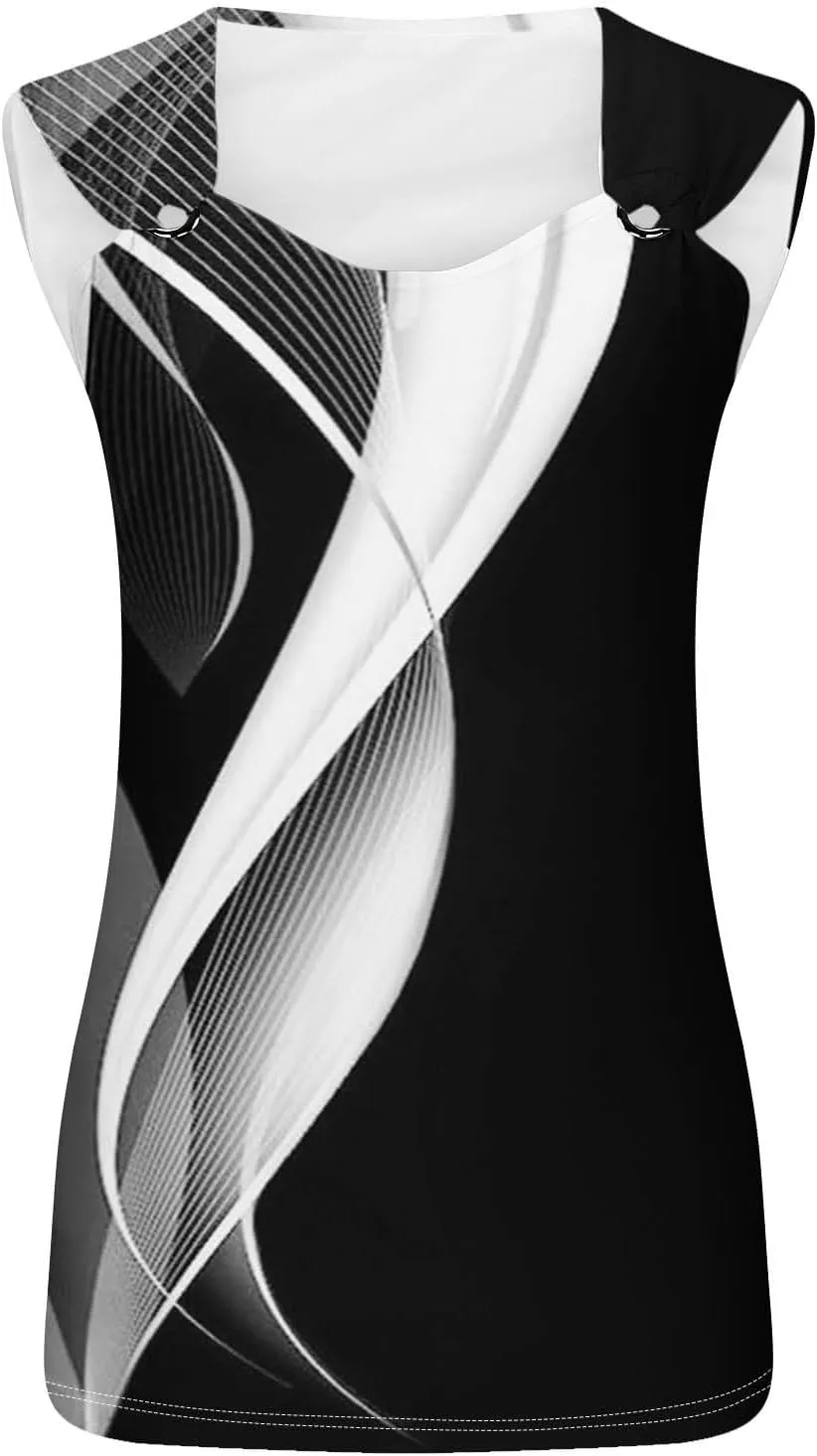 Womens Tank Tops 2025 Dressy Casual Sleeveless T Shirts Loose Comfy Camisole Trendy Cute Blouses Ladies Summer Top